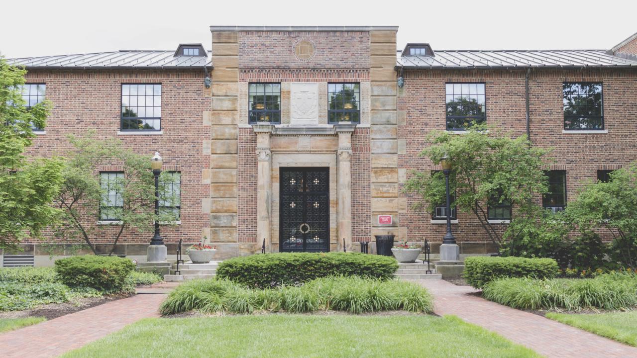 Street-view photo of The Faculty Club from the front of the building