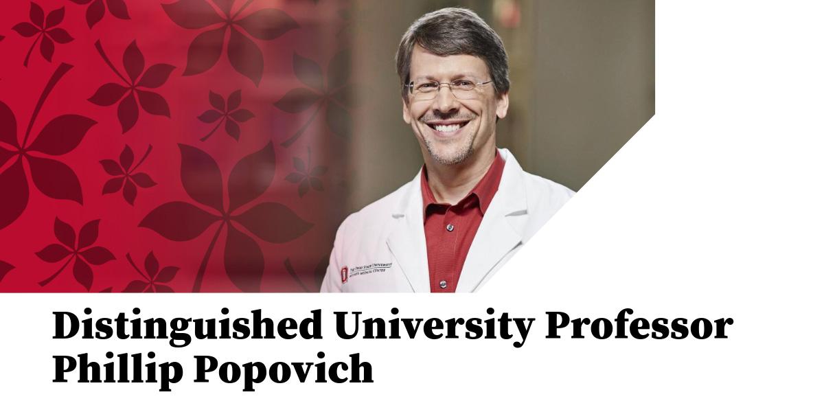 Distinguished University Professor Phillip Popovich headshot