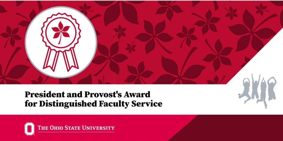 President and Provost's Award for Distinguished Faculty service banner