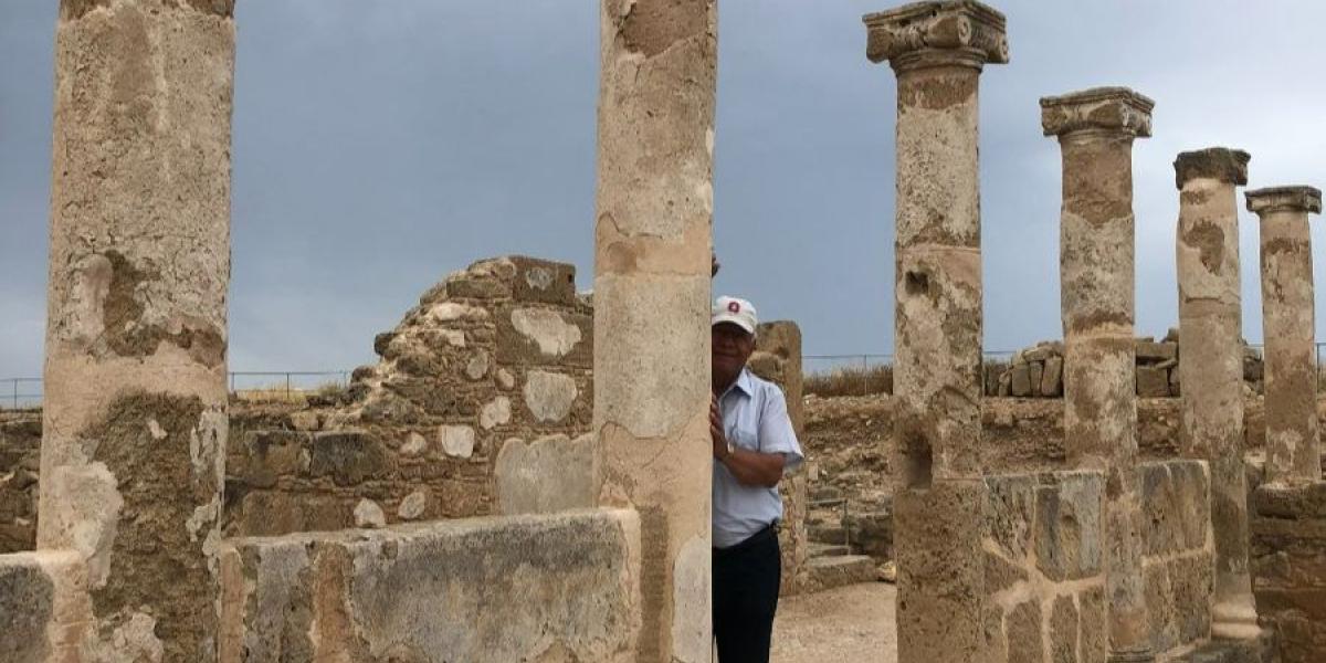 Stavros T. Constantinou poses in Cyprus.