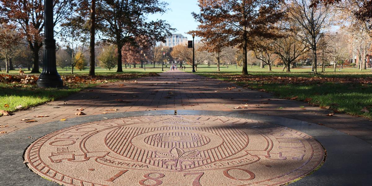 University seal in the Oval