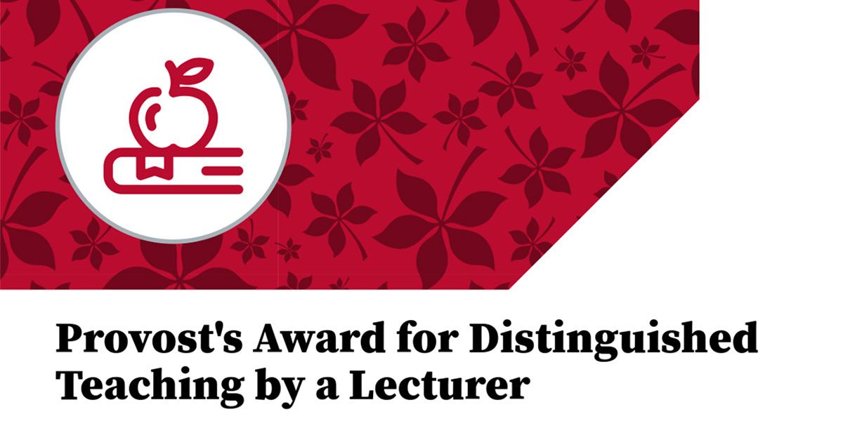 Provost's Award for Distinguished Teaching by a Lecturer banner