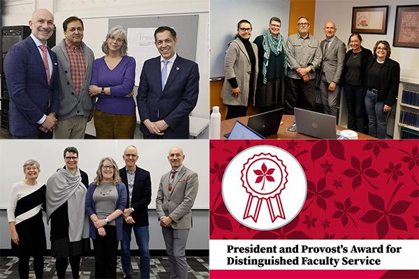 Faculty awards collage