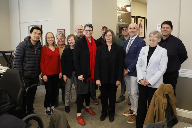 Claudia Turro with college and university leaders