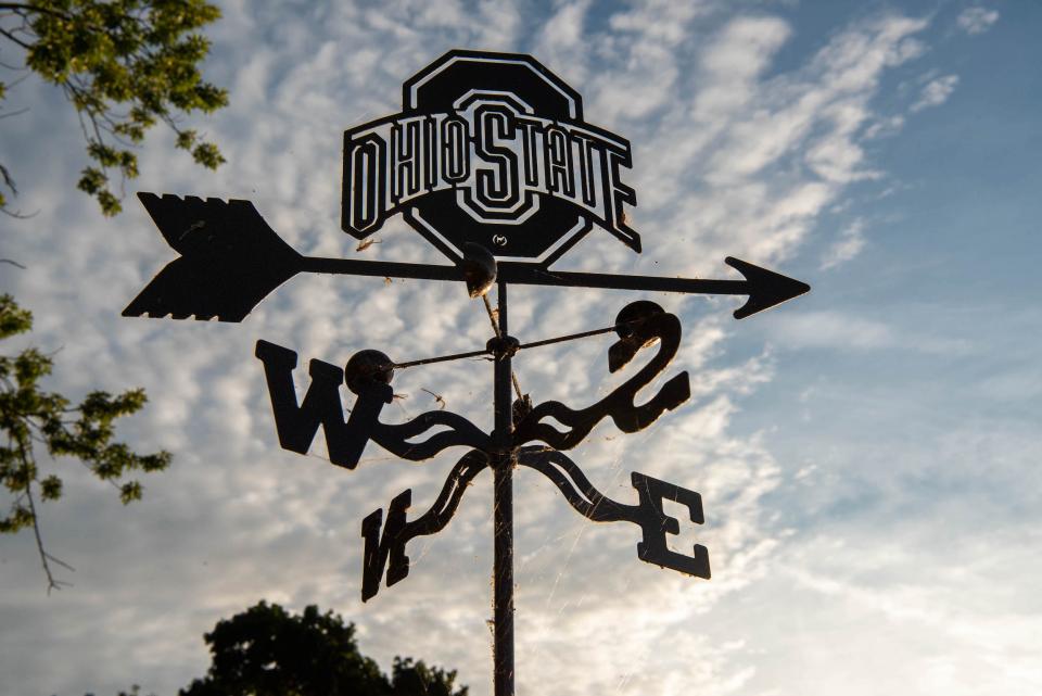 Wind dial with Block O logo design.
