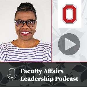 Text reads Faculty Affairs Leadership Podcast
